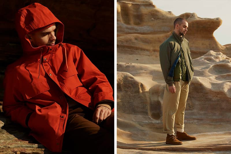 nanamica Fall Winter 2019 Collection pea coat sailors jacket mac jacket quilted gore tex lining wool fleece suit gingham essentials muted