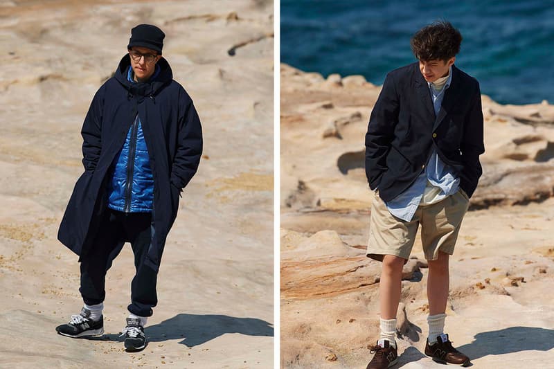 nanamica Fall Winter 2019 Collection pea coat sailors jacket mac jacket quilted gore tex lining wool fleece suit gingham essentials muted