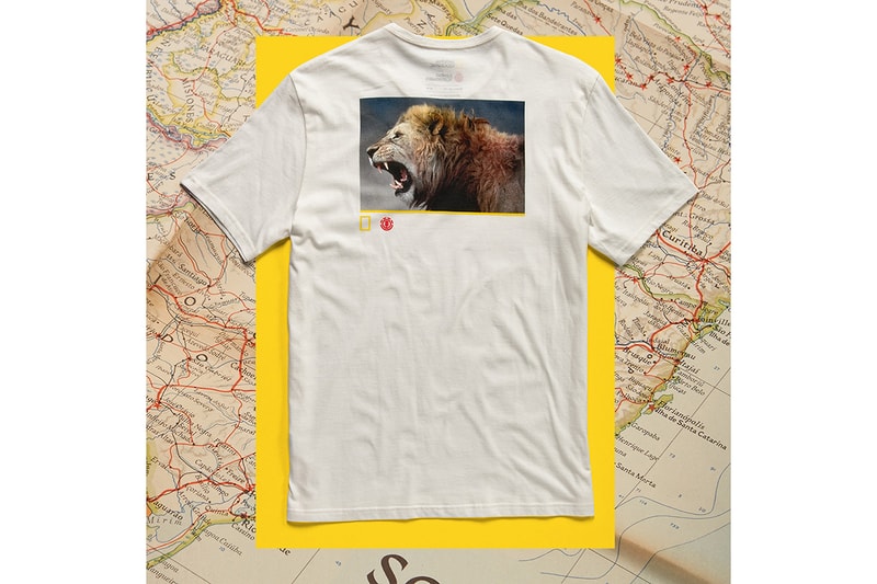 National Geographic Element Fall Winter 2019 Collection fall winter tee skateboard deck crew neck photography photographs elements earth wind fire water spirit animals 