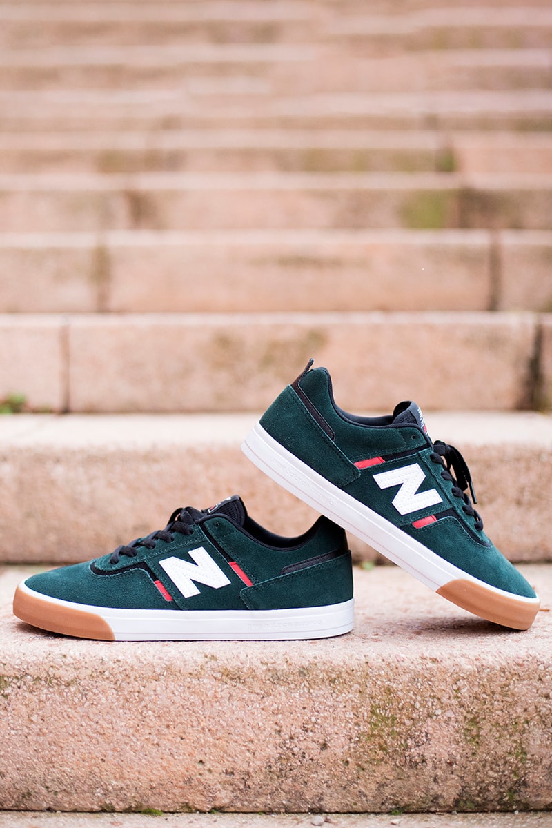 New Balance 306 Jamie Foy Pro Skateboarder Release Skater of the Year 2018 Footwear Sneaker Drop Numeric New Silhouette Vulcanized Black White Green Red