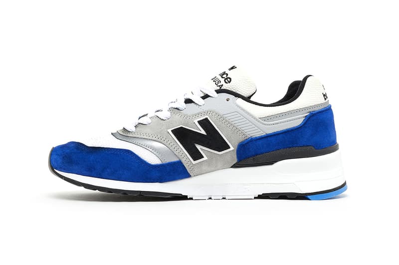 New Balance Made In USA M997OGA Blue Grey Suede Hand made reflective classic sneakers American 