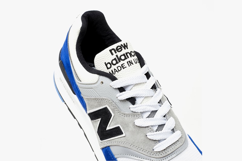 New Balance Made In USA M997OGA Blue Grey Suede Hand made reflective classic sneakers American 
