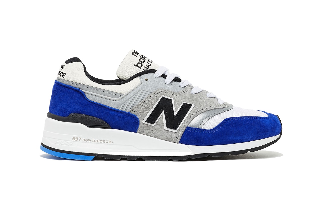 New Balance Made In USA M997OGA Blue Grey Suede Hand made reflective classic sneakers American 