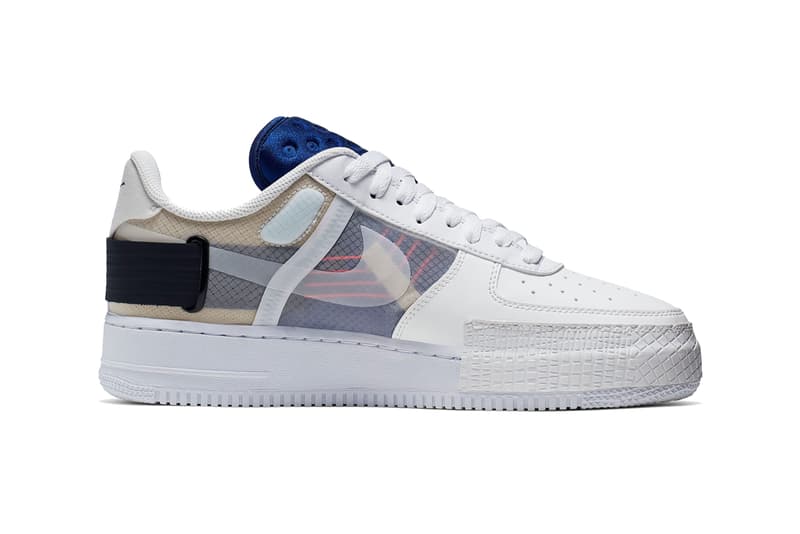 Nike AF1 TYPE Summit White Release Info ci0054 100 air force 1 low sneakers shoes n354 deconstructed protype n 354 series archivaes