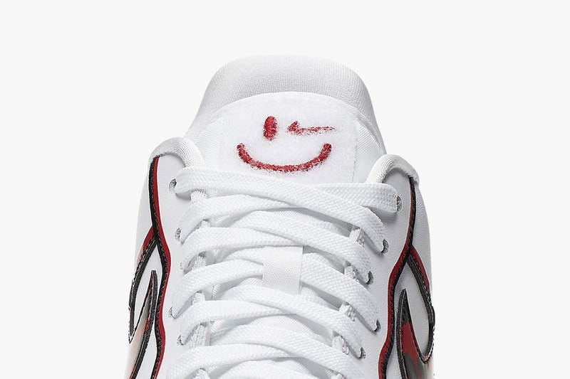 Nike Air Force 1 07 LV8 White University Red Dennis Rodman Basketball hair release style color leopard pattern black