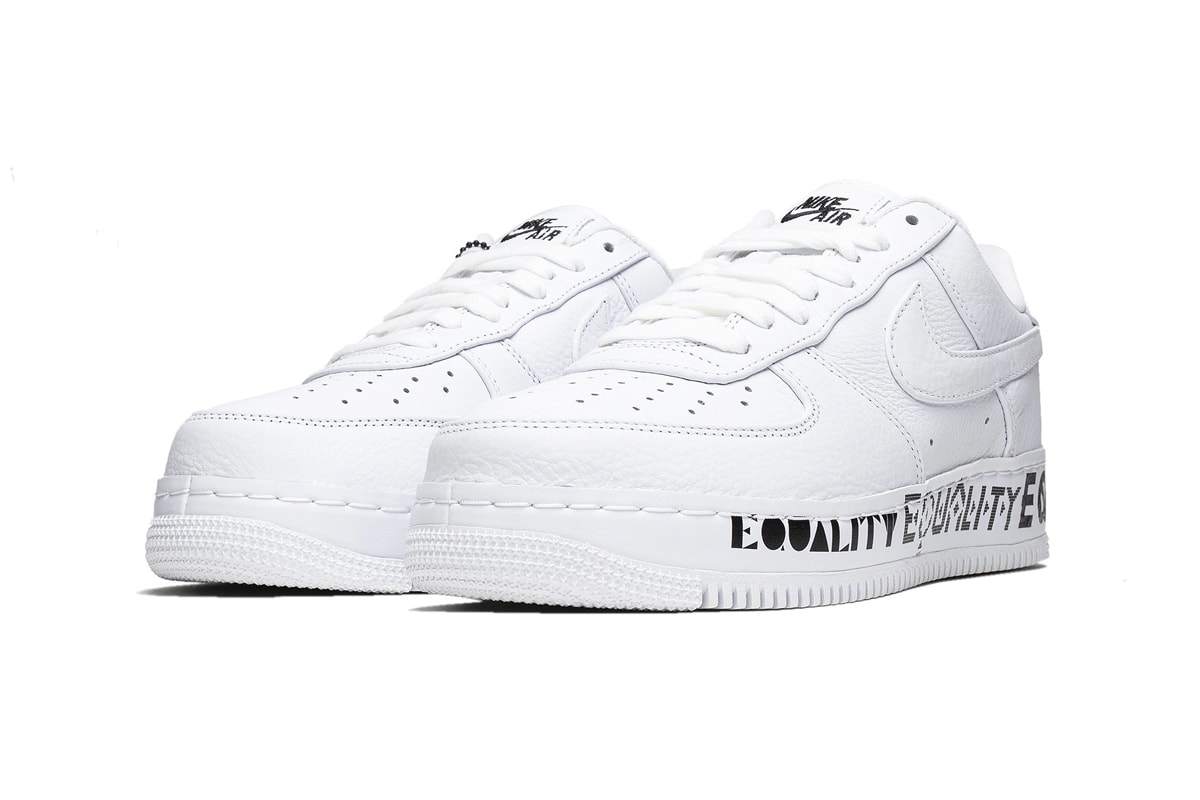 Nike Air Force 1 Low CMFT Equality AQ2118-100 White Black Release 