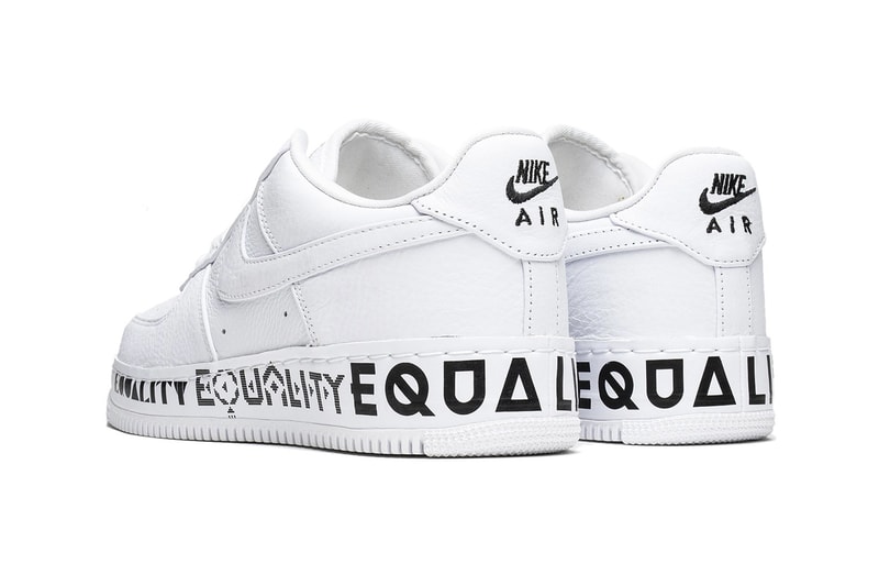 Nike Air Force 1 Low CMFT Equality AQ2118-100 White Black Release 
