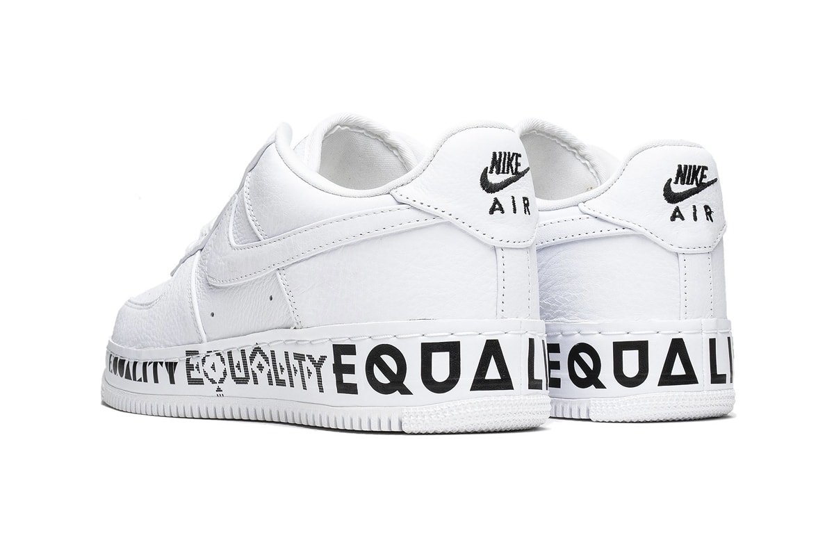 Nike Air Force 1 Low CMFT Equality AQ2118-100 White Black Release 