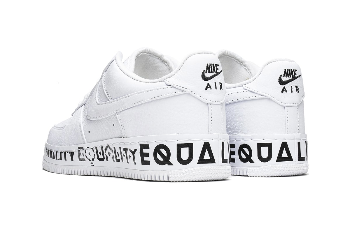 Nike Air Force 1 Low CMFT Equality AQ2118-100 White Black Release
