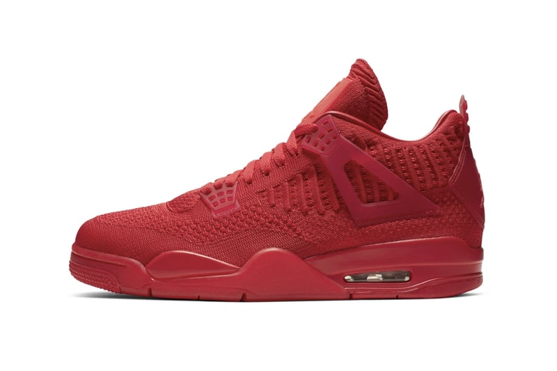 Nike Air Jordan 4 “University Red" & "Hyper Blue" Jordan Brand 30th anniversary Michael Jordan 88-89 red air unit sole flyknit textiles material