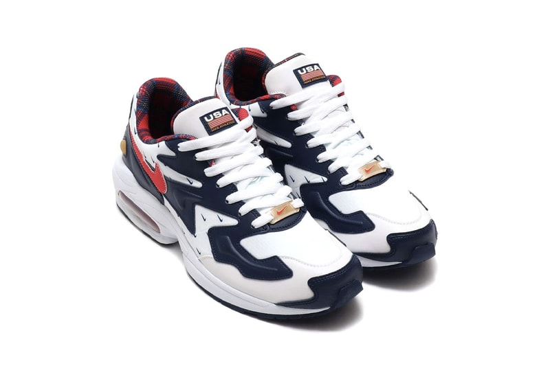Nike Air Max 2 max2 Light Tailwind IV 4 USA Release Info ck0849-400 ck0848-100 america red white blue mini swoosh