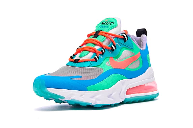 Nike Air Max 270 React Hyper Jade Release Hypebeast Drops