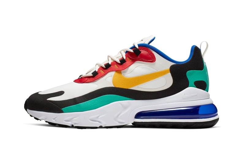 Nike Air Max 270 React Lookbook & Release Info swoosh react element 87 pastel react foam technology swoosh