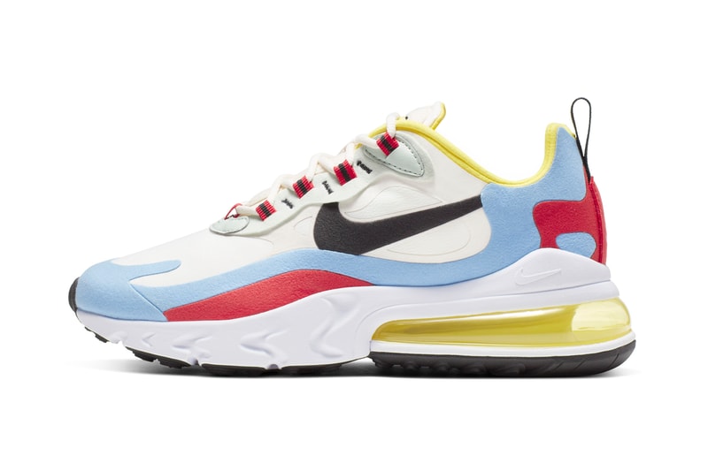 Nike Air Max 270 React Lookbook & Release Info swoosh react element 87 pastel react foam technology swoosh