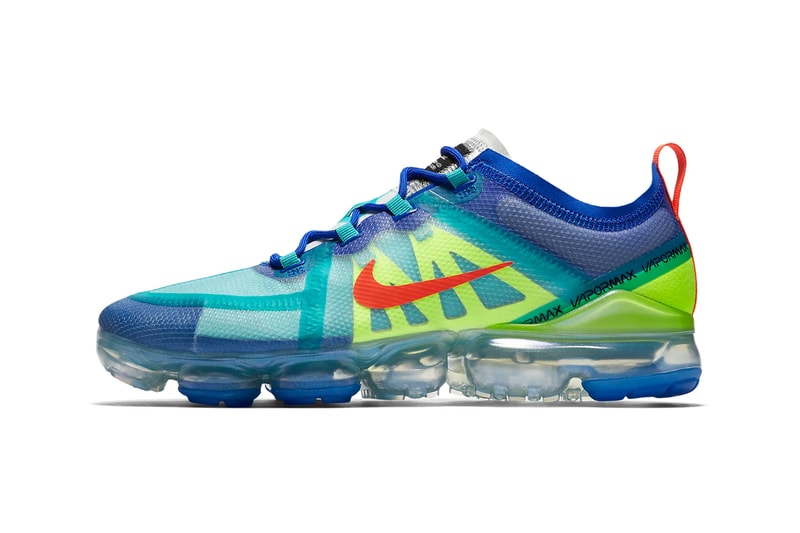 nike air vapormax se 2019 racer blue hyper jade volt glow green bright crimson colorway release white university gold wolf grey sneakers drop 