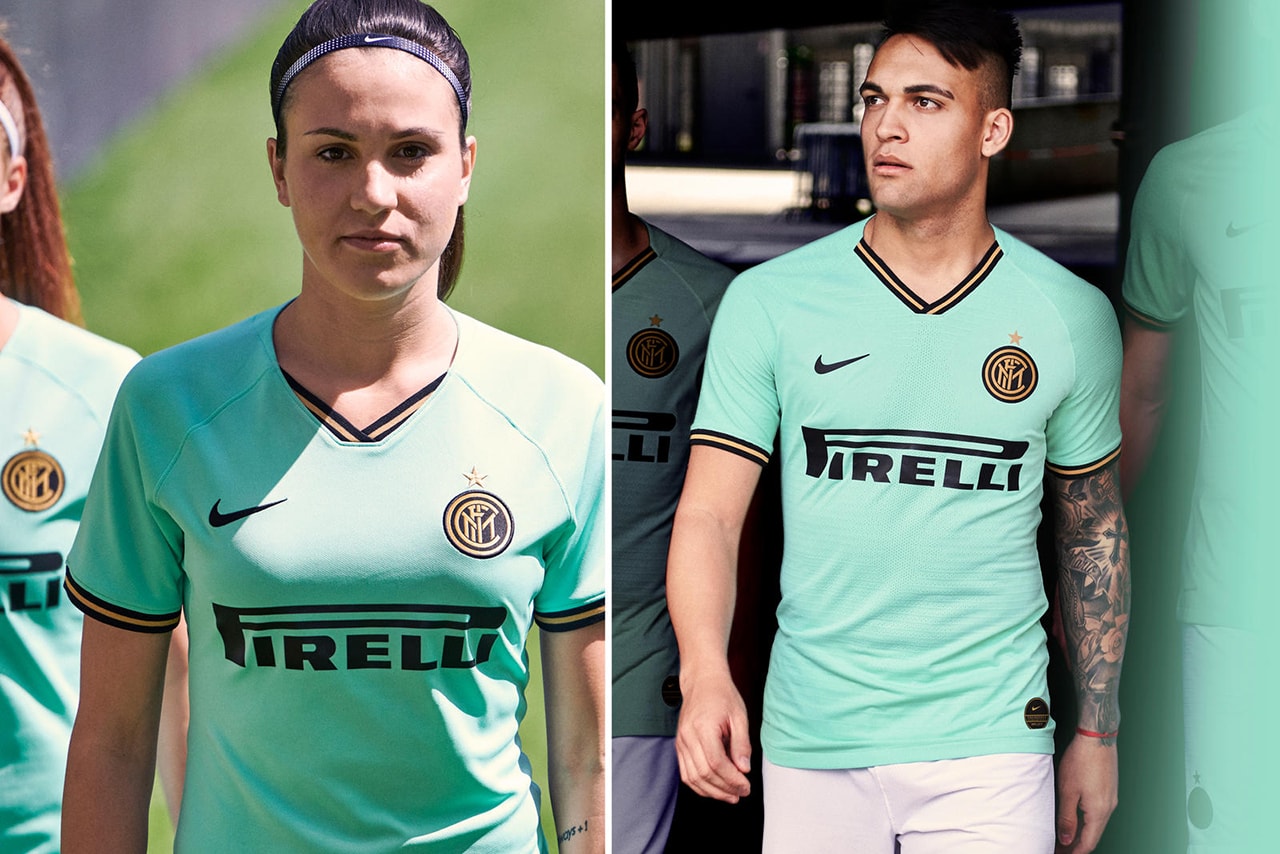 nike football away kit release information inter milan internazionale italy teal aquamarine black gold buy cop purchase june 26 serie a coppa italia champion's league
