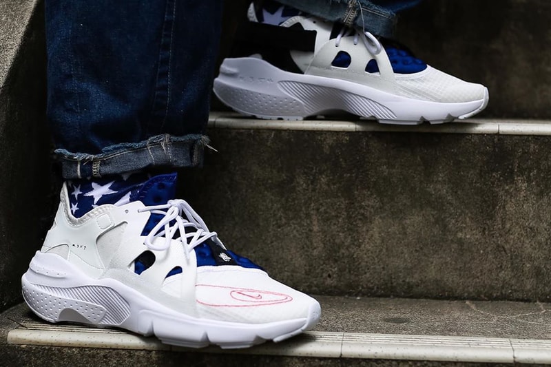 Nike N 354 Huarache Type White sneakers runners trainers shoes neoprene deconstructed 