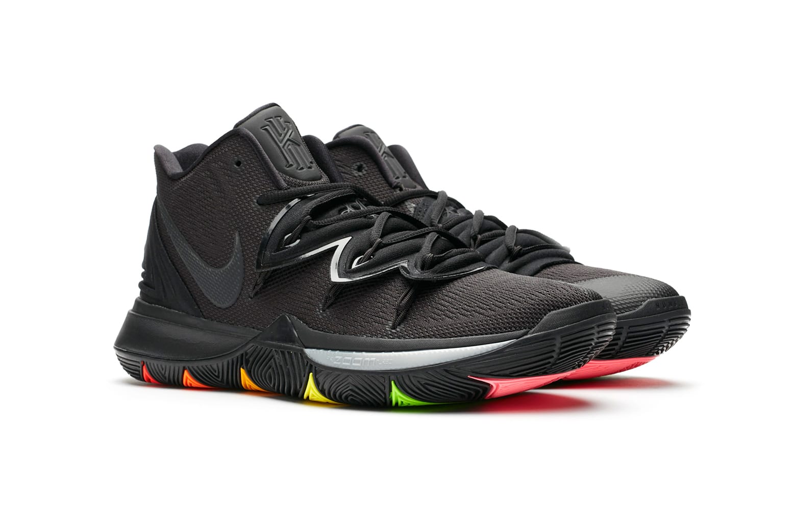 kyrie 5 black and red