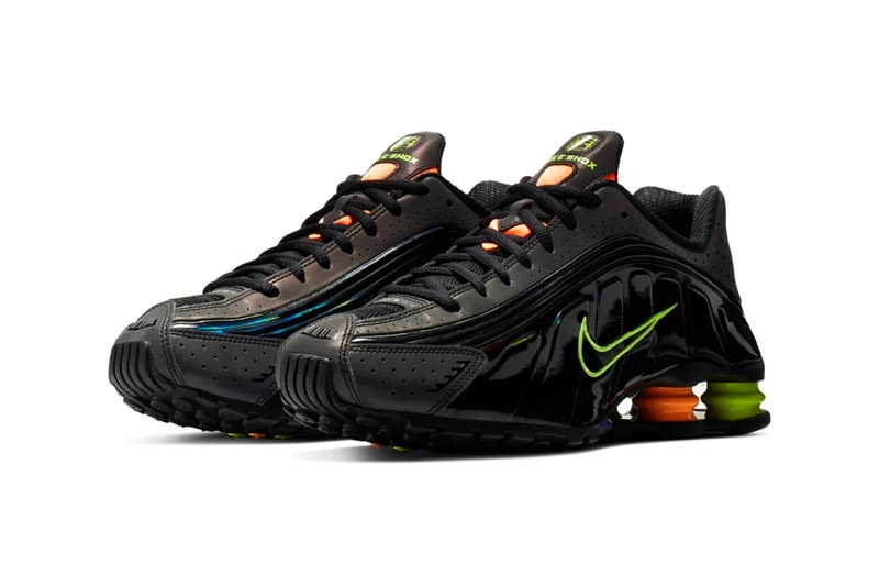 nike shox 4r black glow white flash colorway release dates china 