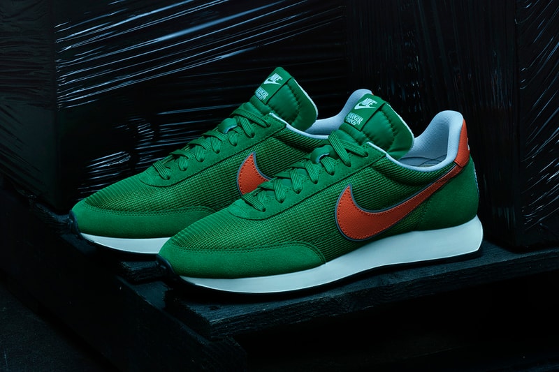 nike cortez blazer air tailwind 79 stranger things netflix apparel independence day hawkins high school 1985 closer look first look buy cop purchase release information green white orange blue red june 27 july 1