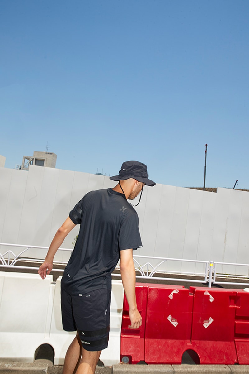 nonnative Hurley 23 Waves Collection Nike Dri Fit T Shirt Surfwear Shorts Bucket hat 6 panel cap beach city tokyo 23 wards ampibious
