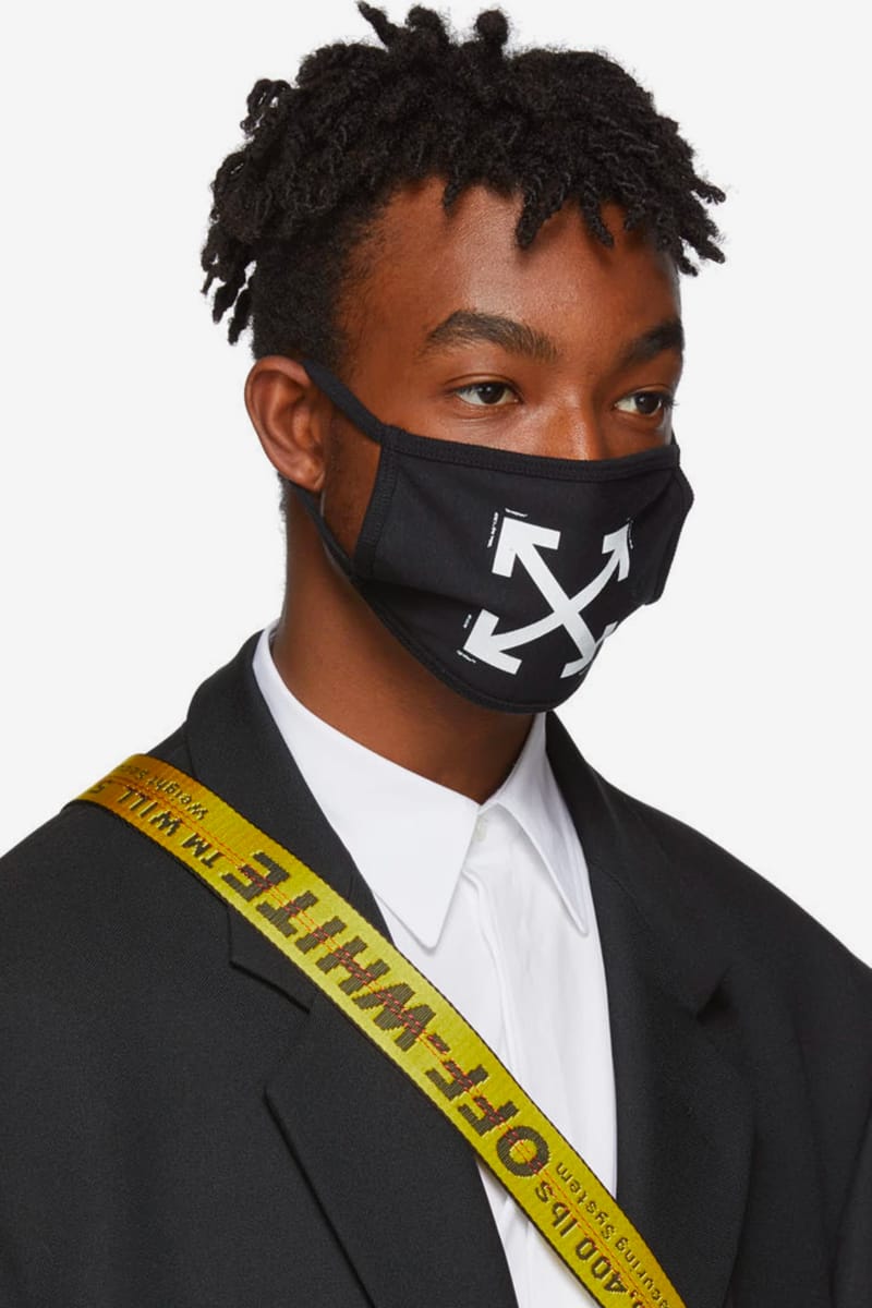 Off-White c/o Virgil Abloh Synthetic Arrows-logo Face Mask in Black Womens Mens Accessories Mens Face masks Save 11% 