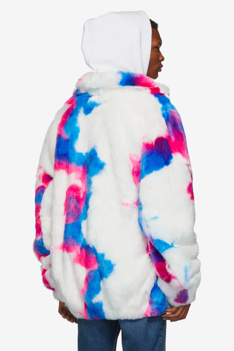 Off-White™ Faux-Fur Zip Anorak Coat Release Info Date Pink Blue White Virgil Abloh