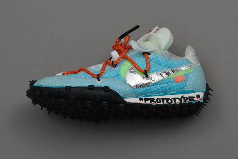 Off White Nike Prototypes Another Look Virgil Abloh MCA Chicago An Array of Air Figures of Speech Air Jordan 1 4 Nike Zoom Terra Kiger 5 Max 90 1 Air Vapormax  vapor street flyknit Waffle Racer