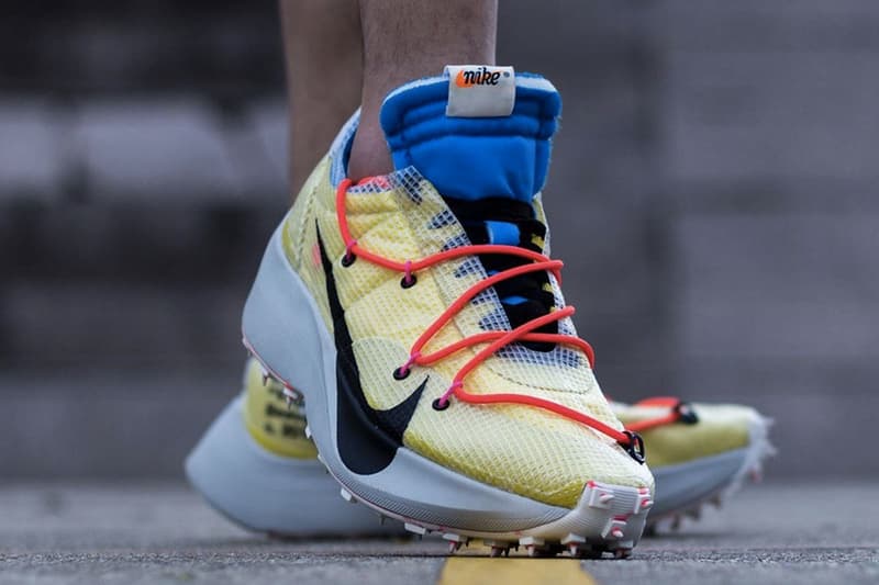 Off White Nike Zoom Vapor Street On Foot Look Virgil Abloh Athlete In Progress CD8178-001 CD8178-700 CD8178-400 blue yellow green pink blue orange black purple