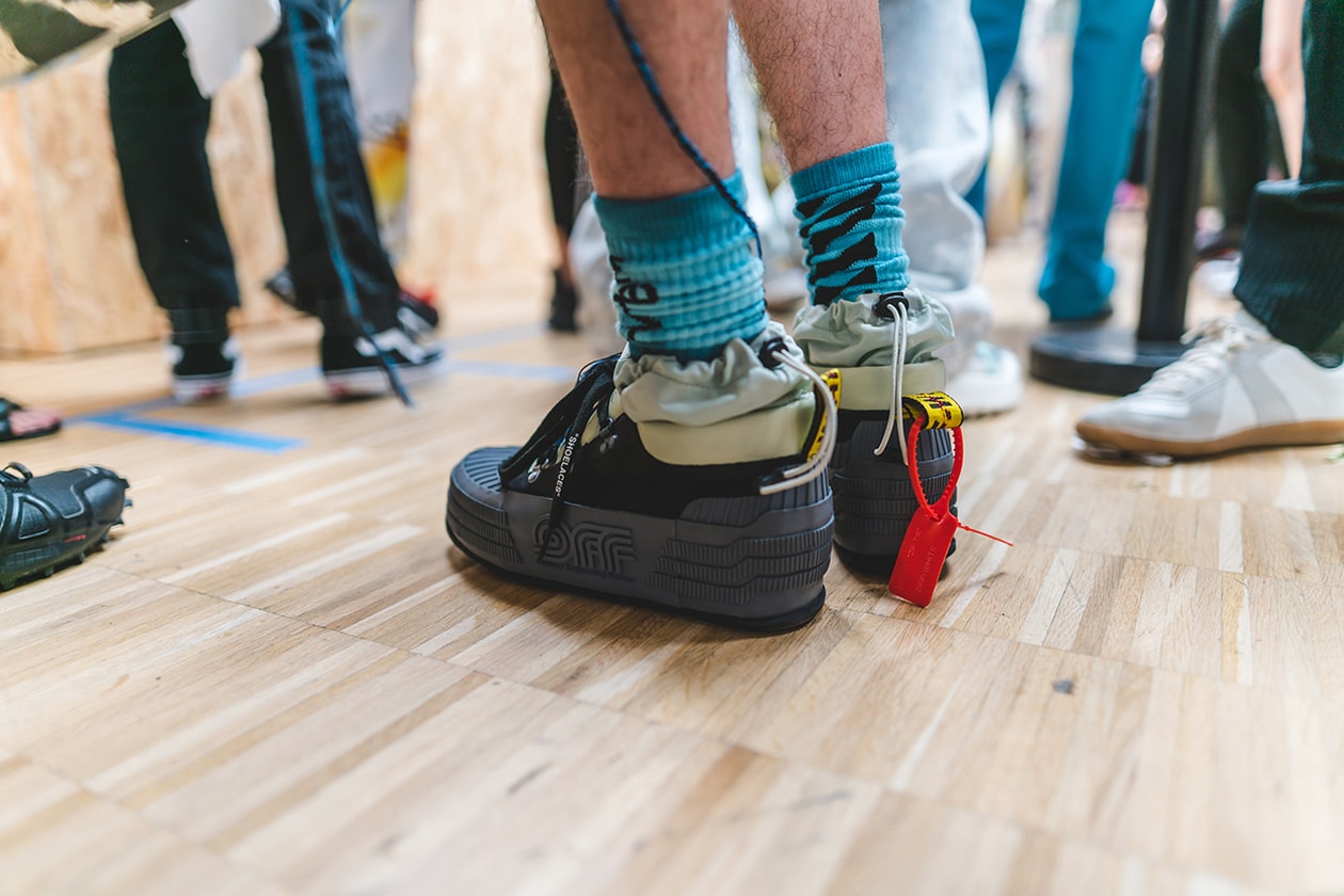 off white spring summer 2020 ss20 paris fashion week virgil abloh futura nike runway backstage full collection look collaborations pfw mens menswear