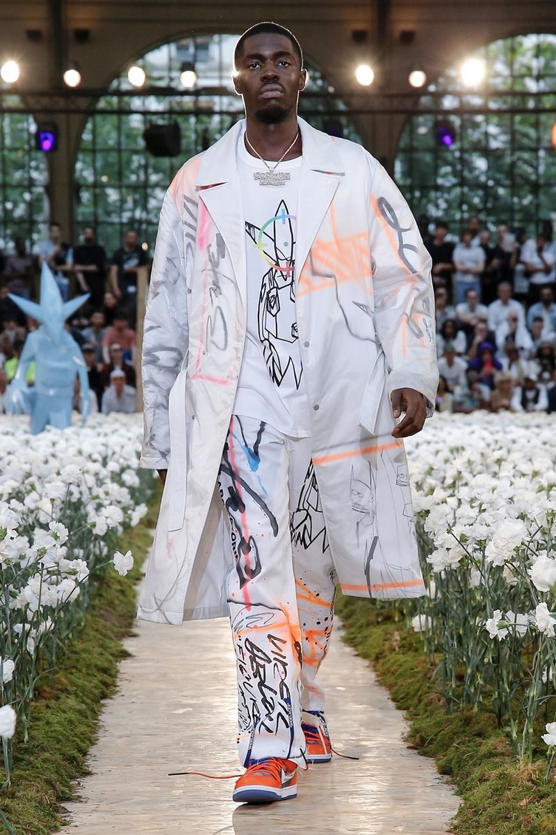 off white spring summer 2020 ss20 paris fashion week virgil abloh futura nike runway backstage full collection look collaborations pfw mens menswear