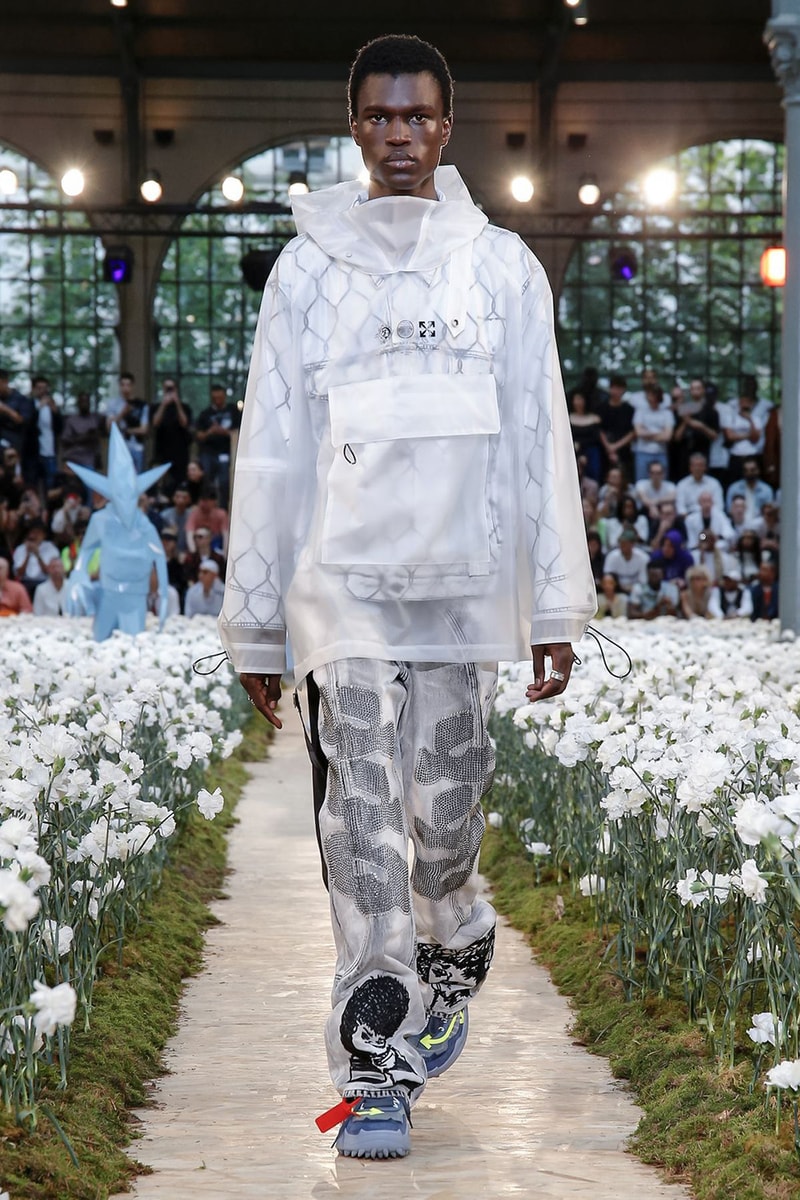 off white spring summer 2020 ss20 paris fashion week virgil abloh futura nike runway backstage full collection look collaborations pfw mens menswear
