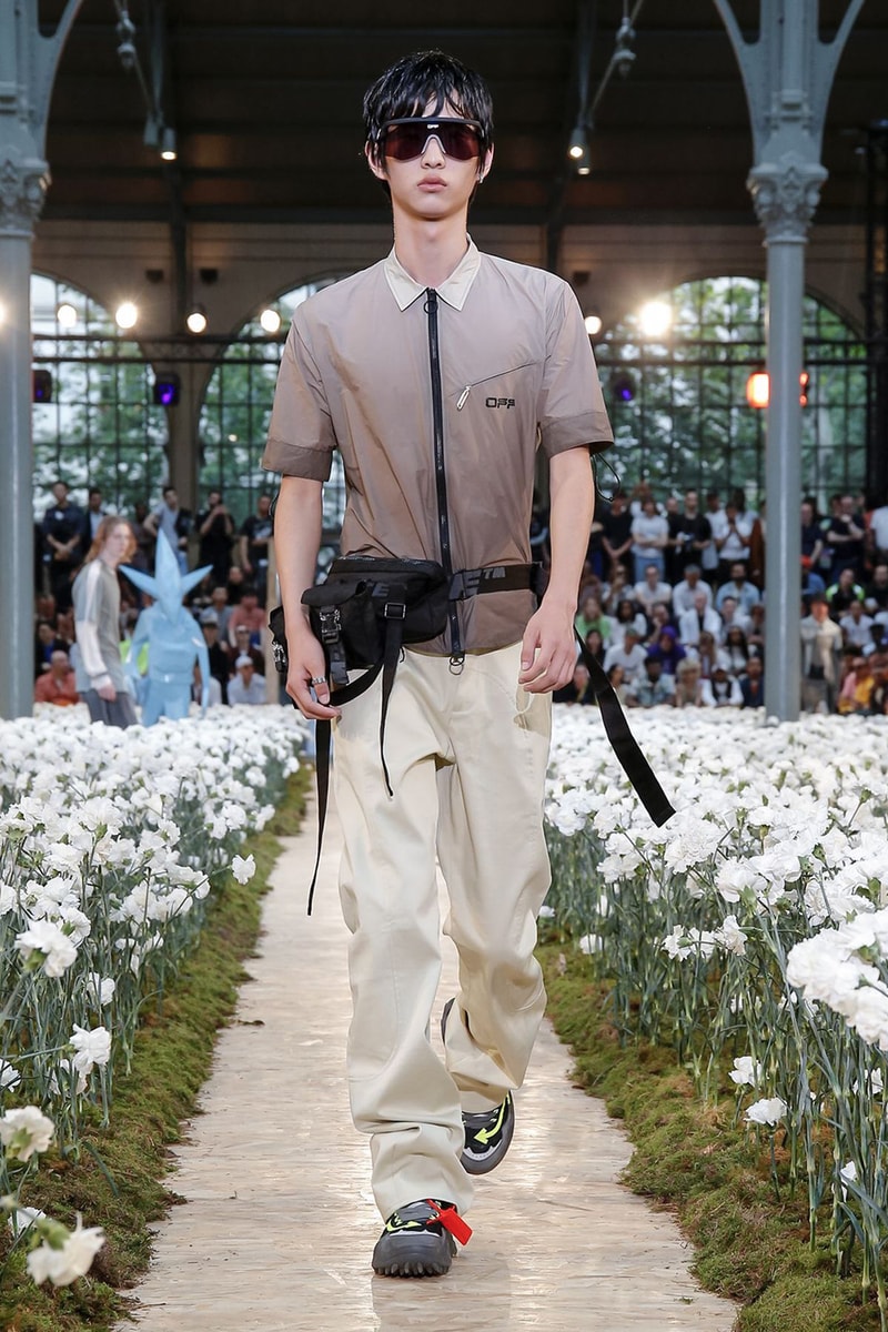 off white spring summer 2020 ss20 paris fashion week virgil abloh futura nike runway backstage full collection look collaborations pfw mens menswear