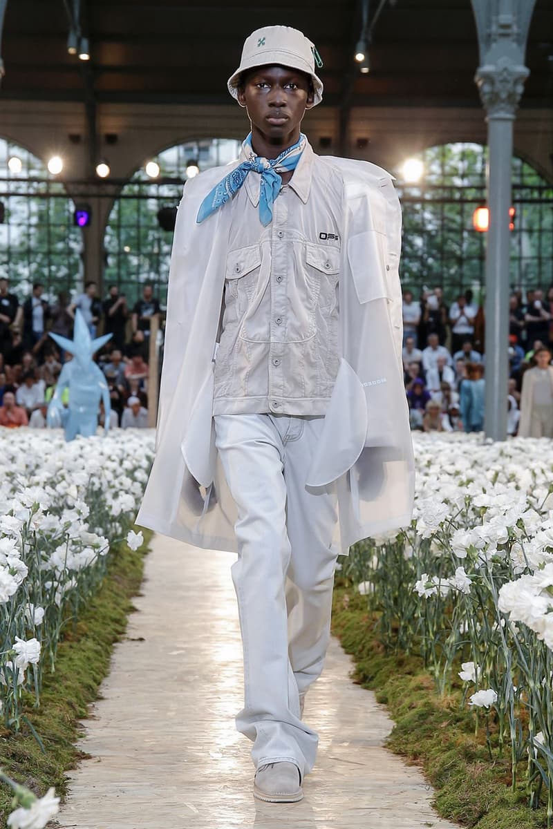 off white spring summer 2020 ss20 paris fashion week virgil abloh futura nike runway backstage full collection look collaborations pfw mens menswear