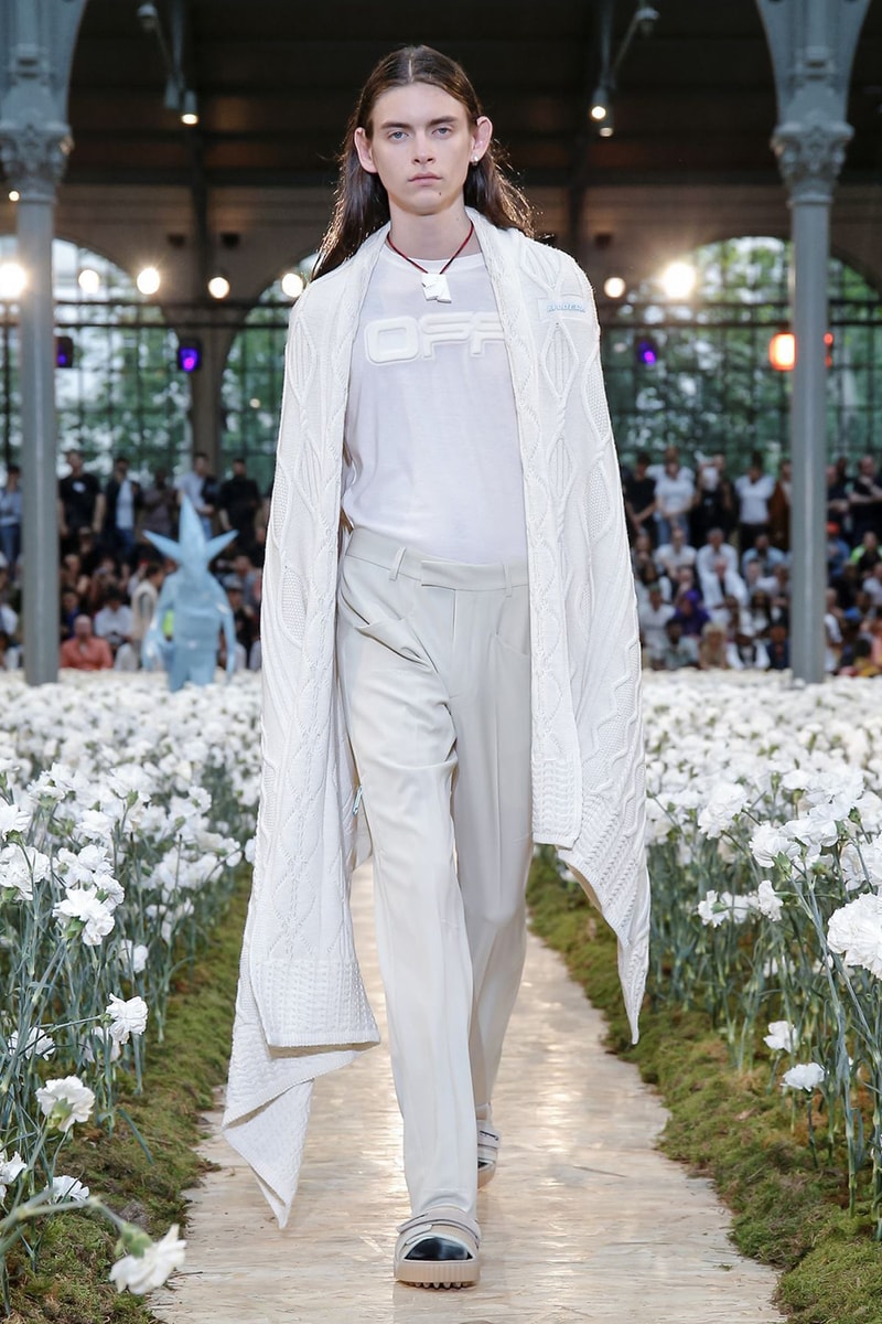 off white spring summer 2020 ss20 paris fashion week virgil abloh futura nike runway backstage full collection look collaborations pfw mens menswear