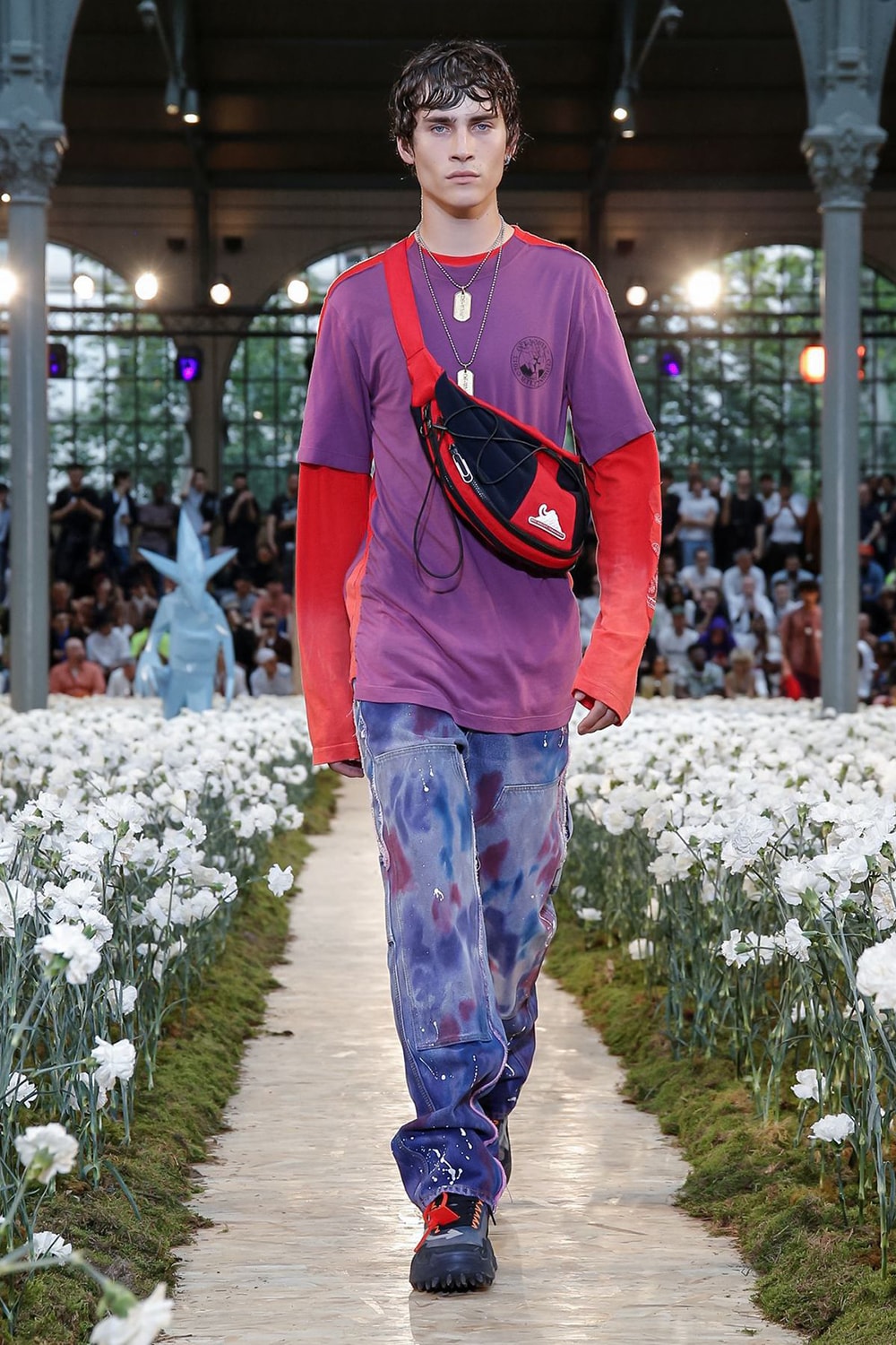 off white spring summer 2020 ss20 paris fashion week virgil abloh futura nike runway backstage full collection look collaborations pfw mens menswear