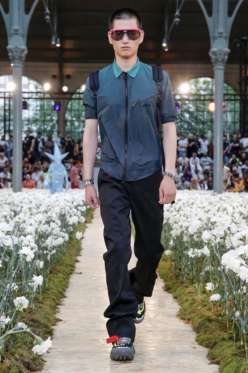 off white spring summer 2020 ss20 paris fashion week virgil abloh futura nike runway backstage full collection look collaborations pfw mens menswear