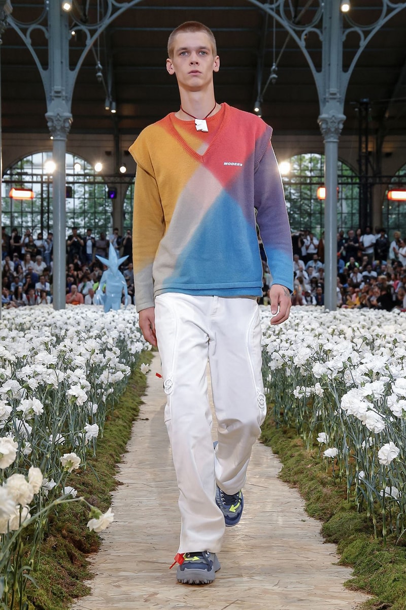 off white spring summer 2020 ss20 paris fashion week virgil abloh futura nike runway backstage full collection look collaborations pfw mens menswear