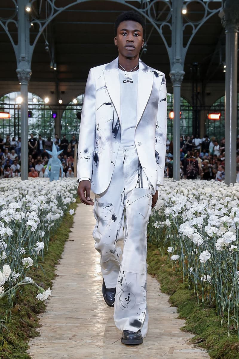 off white spring summer 2020 ss20 paris fashion week virgil abloh futura nike runway backstage full collection look collaborations pfw mens menswear