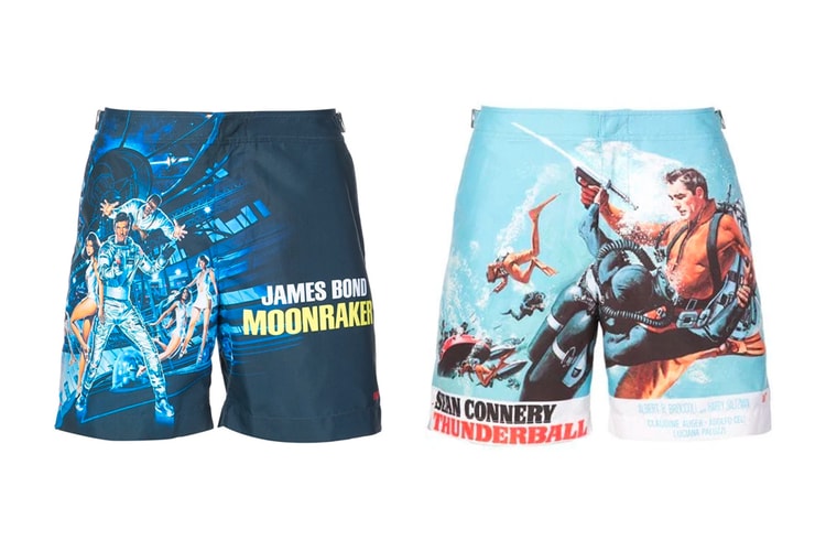 Orlebar Brown Releases Three Vintage 'James Bond'-Themed Swim Trunk Designs