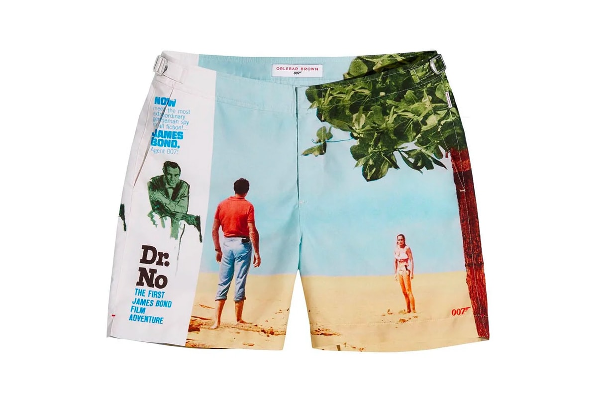 Orlebar Brown 007 Bulldog Swim Trunk Designs james bond swimwear shorts swimming pool side the webster 