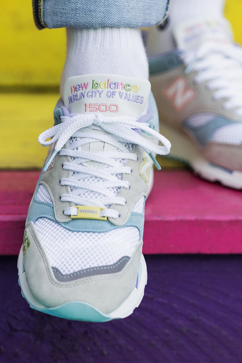 Overkill x New Balance "Berlin - City of Values" Pack 1500 1530 Made in England ENCAP Sole Unit Pride Month Pastel Colors Triple Black Colorway Sneaker Release Information Limited Edition Cop Where to Buy Footwear