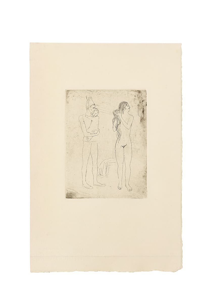 Pablo Picasso Rare Complete First Series Original Printed Artworks Bonham's Auction London Prints and Multiples Sales 'Le Repas Frugal from La suite des Saltimbanques' Roy Lichtenstein Banksy Andy Warhol