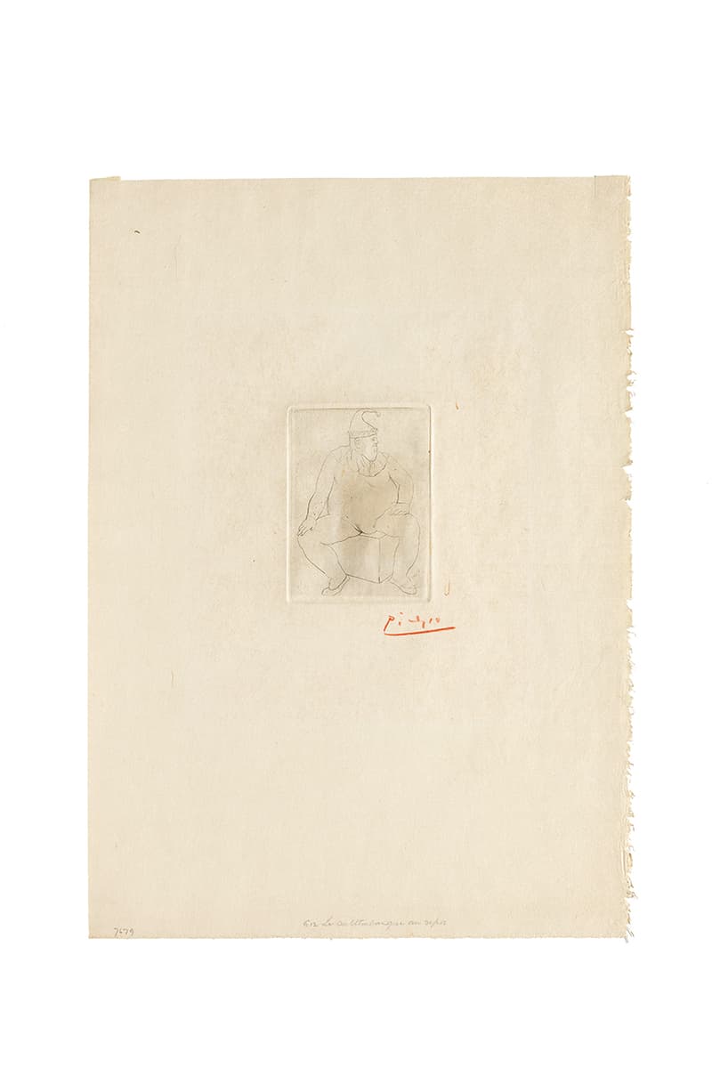 Pablo Picasso Rare Complete First Series Original Printed Artworks Bonham's Auction London Prints and Multiples Sales 'Le Repas Frugal from La suite des Saltimbanques' Roy Lichtenstein Banksy Andy Warhol