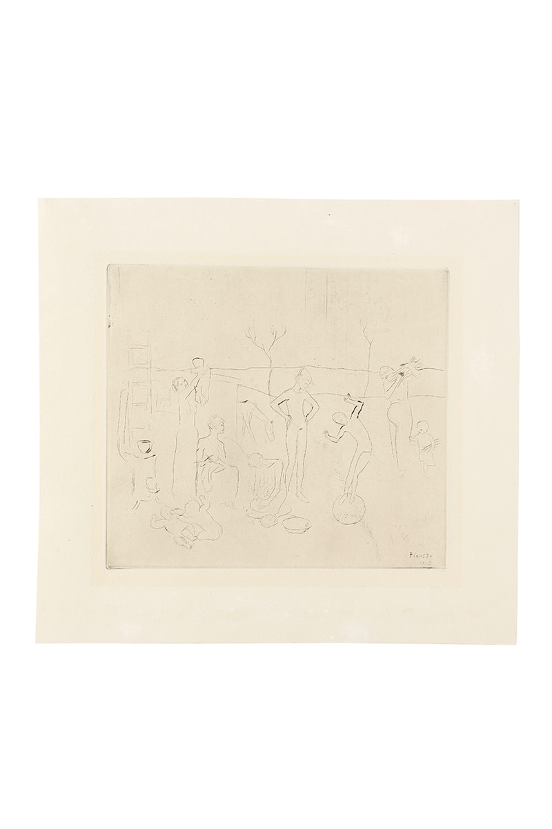 Pablo Picasso Rare Complete First Series Original Printed Artworks Bonham's Auction London Prints and Multiples Sales 'Le Repas Frugal from La suite des Saltimbanques' Roy Lichtenstein Banksy Andy Warhol 
