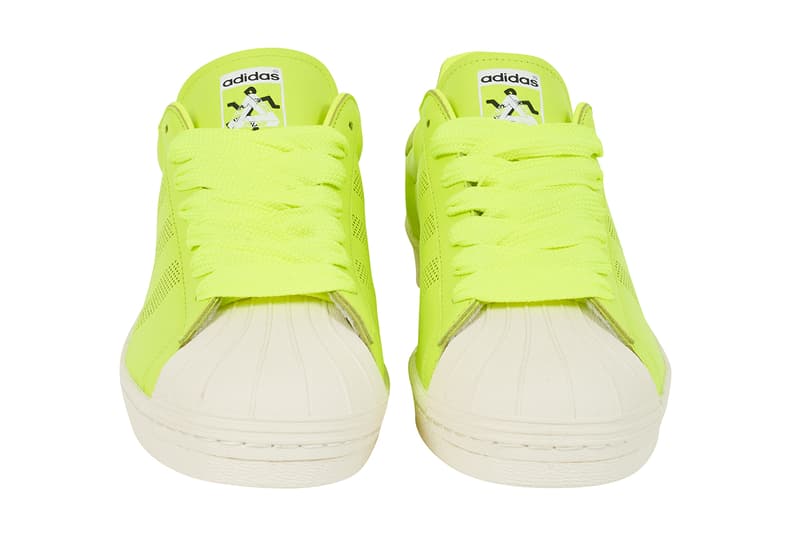 Palace x adidas Originals Superstar 2019 Summer Capsule neon black white three stripes palace skateboards london skateboarding skateboard skateshop