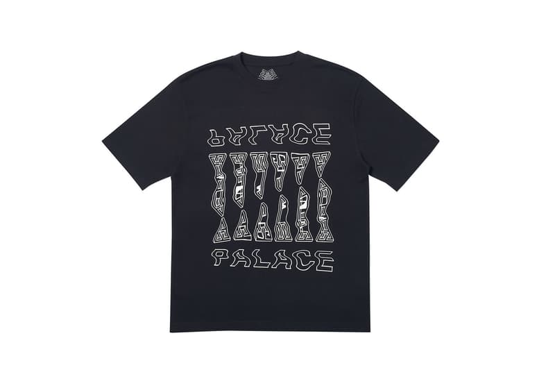Palace Summer 2019 Week 7 Drop release info beach shorts button up shirts graphic t shirts blue polka dots crew necks