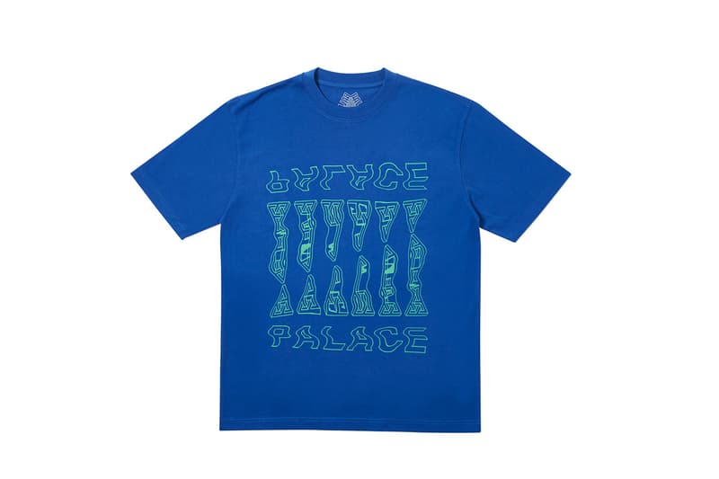 Palace Summer 2019 Week 7 Drop release info beach shorts button up shirts graphic t shirts blue polka dots crew necks