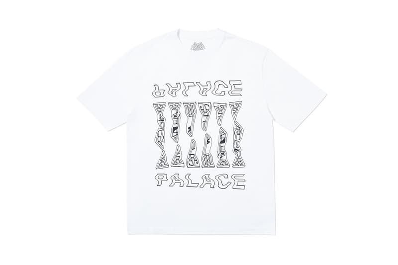 Palace Summer 2019 Week 7 Drop release info beach shorts button up shirts graphic t shirts blue polka dots crew necks