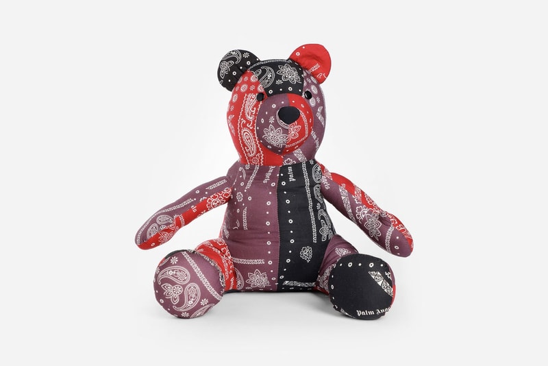 Palm Angels Bandana Patchwork Teddy Bear Release 